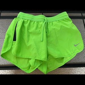 Neon green Nike shorts
